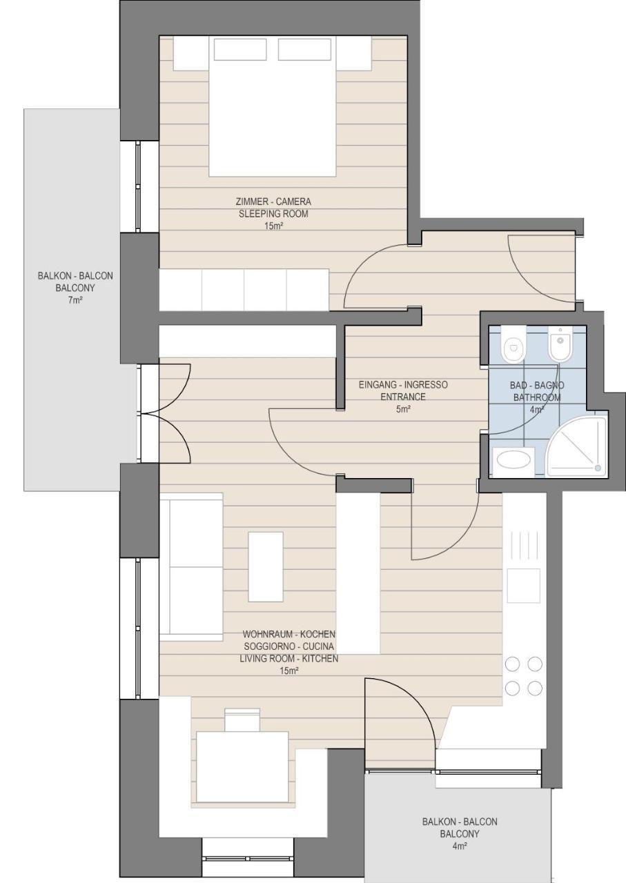 לה וילה Apartments Gana מראה חיצוני תמונה